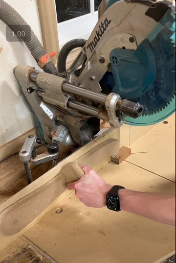 Chopsaw Hold-Down Jig