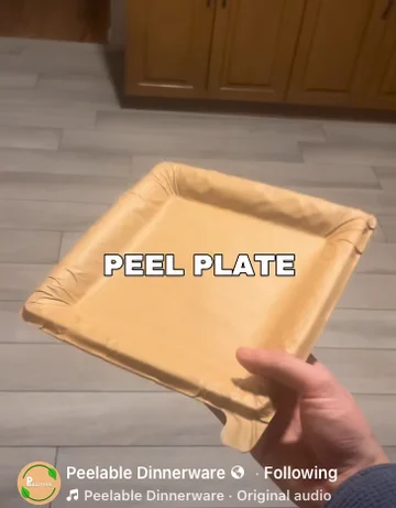 Peelable Layered Paper Plates